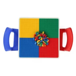 3pc 2 In 1 Square Activity Table With 2 Chairs Blue/Red - Humble Crew -Child Furniture Store GUEST 28e8e980 034b 40bc 8bdf 0ebd2968b9d7