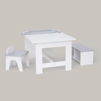 Fantasy Fields - Little Artist Monet Play Art Table Kids Furniture - White/Gray 10 Fantasy Fields - Little Artist Monet Play Art Table Kids Furniture - White/Gray - Image 8