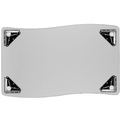 Flash Furniture 28"W X 47.5"L Rectangle Wave Flexible Collaborative Thermal Laminate Activity Table - Height Adjustable Short Legs 9 Flash Furniture 28"W X 47.5"L Rectangle Wave Flexible Collaborative Thermal Laminate Activity Table - Height Adjustable Short Legs - Image 7