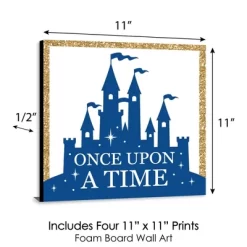 Big Dot Of Happiness Royal Prince Charming - Kids Room, Nursery Decor & Home Decor - 11 X 11 Inches Nursery Wall Art - Set Of 4 Prints For Baby's Room -Child Furniture Store GUEST 2ec5e3b3 b26c 4452 a7c2 8c8adbd04554