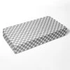 Bacati - Ikat Gray Dots Muslin 100 Percent Cotton Universal Baby US Standard Crib Or Toddler Bed Fitted Sheet