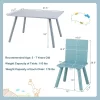 Costway 5 Piece Kids Wooden Activity Table And 4 Chairs Play Set Gift W/ Building Blocks -Child Furniture Store GUEST 30e79f4e cd77 4211 8335 5fb84b4f1069