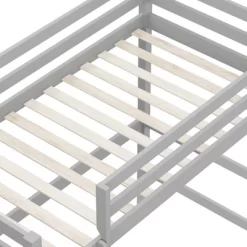 Kids' Twin Caspian Study Loft Gray - Hillsdale Furniture -Child Furniture Store GUEST 31011270 38a8 4f67 8201 8a23b642160b