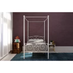 Twin Clara Metal Bed White - Room & Joy -Child Furniture Store GUEST 31579a5f 1205 45b6 9fed 0d2cdab50fdc