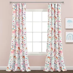 84"x52" Set Of 2 Unicorn Heart Window Curtain Panels - Lush Décor -Child Furniture Store GUEST 340f3724 ea15 4249 8604 edf344482ae7