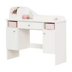 Vito Makeup Desk With Drawer Pure White/Pink - South Shore -Child Furniture Store GUEST 348c79f5 5d2b 4eb5 9fa7 96fc7f1e0b07