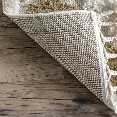 Sage Wavy Stripes Kids Tassel Area Rug 8 Sage Wavy Stripes Kids Tassel Area Rug - Image 6