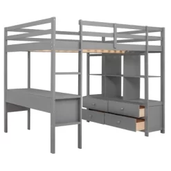 Loft Bed With Built-In Desk, Storage Shelves And Drawers - ModernLuxe -Child Furniture Store GUEST 36a5a0f8 5bd0 493e aa8a f203b1c1e2a0