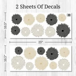 Zinnias Wall Decor - Decalcomania -Child Furniture Store GUEST 3a15f341 1551 4b24 82a4 6ad1ff0007a5