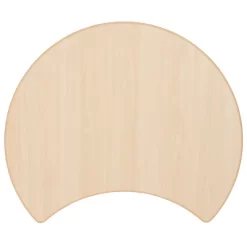 Emma And Oliver 25.125"W X 35.5"L Crescent Natural Plastic Adjustable Activity Table-Seats 4 -Child Furniture Store GUEST 3acff904 ce81 4722 af9f 55451f69db0d