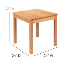 Flash Furniture Kids Natural Solid Wood Table And Chair Set For Classroom, Playroom, Kitchen -Child Furniture Store GUEST 3bbc143d 24b7 4f0e bf0f 7de1271de2c8