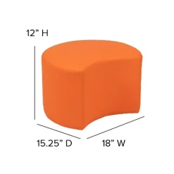 Flash Furniture Soft Seating Flexible Moon For Classrooms And Daycares - 12" Seat Height -Child Furniture Store GUEST 3be127a9 4327 45e1 853c b23f241012b4