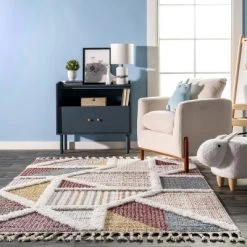 Gillian Mosaic High/Low Kids Tassel Area Rug 17 Gillian Mosaic High/Low Kids Tassel Area Rug -Child Furniture Store GUEST 3c0281e1 a051 455e af2e 927739894dd4