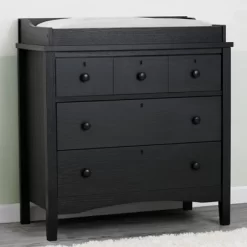 Delta Children Farmhouse 3 Drawer Dresser With Changing Top And Interlocking Drawers