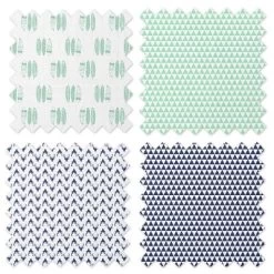 Bacati - Boys Noah Muslin Mint Navy 8 Pc Crib Bedding Set With Long Rail Guard Cover -Child Furniture Store GUEST 3d0bd329 6d4c 4eb2 9974 55279a56cc77