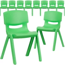 Flash Furniture 10 Pack Plastic Stackable School Chair With 13.25" Seat Height -Child Furniture Store GUEST 3e82805f c4ff 4273 8dee f256b62f3dbf