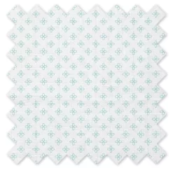 Bacati - Floral Petals Aqua Muslin 100 Percent Cotton Universal Baby US Standard Crib Or Toddler Bed Fitted Sheet -Child Furniture Store GUEST 3f13828d 99f1 4f76 a338 5722730fdcb3