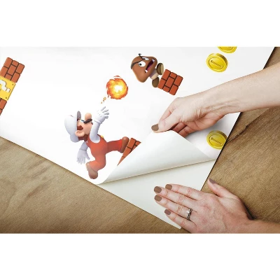 Nintendo Super Mario Peel And Stick Wallpaper - Roomates 4 Nintendo Super Mario Peel And Stick Wallpaper - Roomates - Image 2