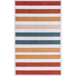 NuLOOM Colorful Striped Machine Washable Kids Area Rug -Child Furniture Store GUEST 4077221e b6a7 4ec6 8e1d f48f497e0760
