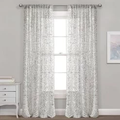 52"x84" Ballgown Glam Sparkle Sequins Window Curtain Panel - Lush Décor -Child Furniture Store GUEST 41512656 5bfb 4b50 bb14 f1ee051be9d0