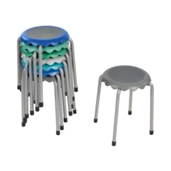 ECR4Kids Daisy Stackable Stool Set, Flexible Seating, 17in Seat Height, 8-Piece -Child Furniture Store GUEST 4151b6e5 8adb 48d0 aa82 c2c85f00b825