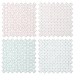 Bacati - Petals/Floral Muslin Swaddling Blankets Set Of 4 Aqua/Coral -Child Furniture Store GUEST 4195860e 2bfa 4cc9 9d8b ff4a240ffd3a