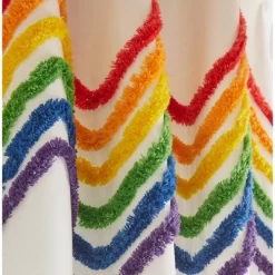 2pk Rainbow Tufted Striped Poletop Curtains - Dream Factory -Child Furniture Store GUEST 41fc4b08 0893 462c 8f9a 928d29b87fd7