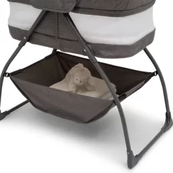Delta Children TravelMate Compact Fold Bassinet - Gray Tweed -Child Furniture Store GUEST 423e9097 49c6 4416 9109 11b423963828