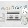 Bacati - Little Dino Boys Teal/Yellow Muslin 6 Pc Crib Bedding Set With Crib Musical Mobile 1 Bacati - Little Dino Boys Teal/Yellow Muslin 6 Pc Crib Bedding Set With Crib Musical Mobile -Child Furniture Store GUEST 442c9dae f588 465a add0 086a502f527c