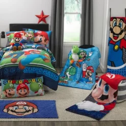 Super Mario Nintendo Mario Throw Pillow -Child Furniture Store GUEST 45c626a6 ff96 44e7 bbda dbd47d2f055b