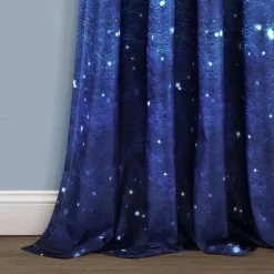 52"x84" Kids' Make A Wish Space Star Ombre Window Curtain Panels Navy/White Set - Lush Décor -Child Furniture Store GUEST 470daac4 4252 4ad3 9520 b25b66d2cbe6