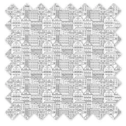 Bacati - Cityscape Gray On White Background 100 Percent Cotton Universal Baby US Standard Crib Or Toddler Bed Fitted Sheet -Child Furniture Store GUEST 47256841 4792 4319 9014 13ca1a919de5