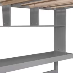 Twin Size Loft Bed With Desk, Shelves, And Ladder-ModernLuxe -Child Furniture Store GUEST 47cfec52 4941 4f93 b187 9e005c2ced62