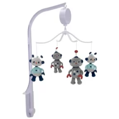 Bedtime Originals Robbie Robot Musical Baby Crib - Gray -Child Furniture Store GUEST 48854029 b3f4 4be1 a8be 2648867f8f41