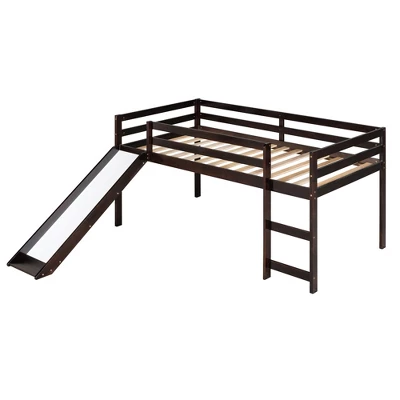 Twin Size Loft Bed With Slide - ModernLuxe 7 Twin Size Loft Bed With Slide - ModernLuxe - Image 5