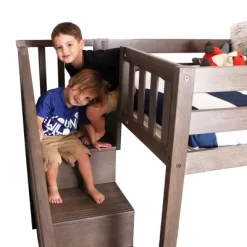 Max & Lily Twin Low Loft Bed With Staircase 12 Max & Lily Twin Low Loft Bed With Staircase -Child Furniture Store GUEST 492ff0d5 5609 44a0 b7ea 13e7a9a7ffb7
