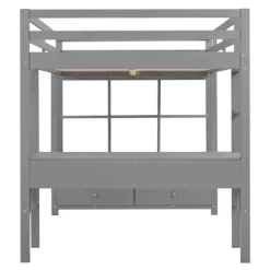 Loft Bed With Built-In Desk, Storage Shelves And Drawers - ModernLuxe -Child Furniture Store GUEST 4acae55f ffb4 47fb a23a cc47539f9f11