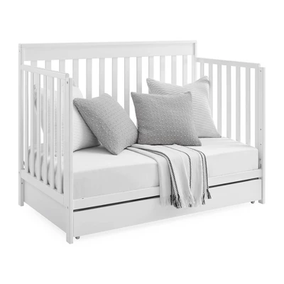 Delta Children Mercer Deluxe 6-in-1 Convertible Crib With Underdrawer Storage - Bianca White 9 Delta Children Mercer Deluxe 6-in-1 Convertible Crib With Underdrawer Storage - Bianca White - Image 7