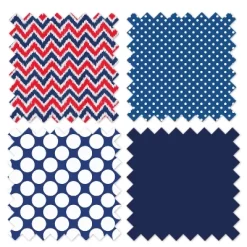 Bacati - MixNMatch Navy Red Chevron Dots 3 Pc Toddler Sheet Set -Child Furniture Store GUEST 4bb751ef af56 4f5d 9a2c 6f9d09d94388
