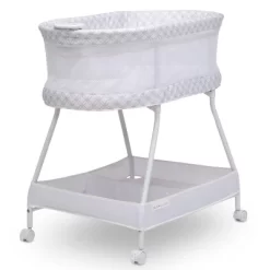 Delta Children Sweet Dreams Bassinet With Airflow Mesh - Gray Infinity -Child Furniture Store GUEST 4c0c7334 e702 4467 b9da 848232f77af4
