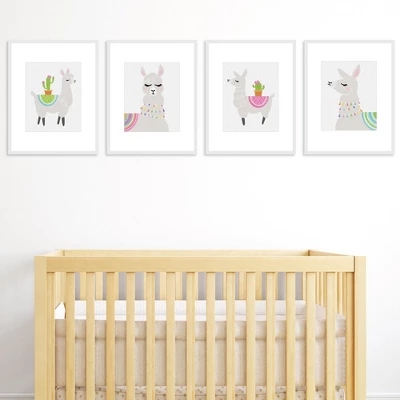 Big Dot Of Happiness Whole Llama Fun - Unframed Llama Fiesta Nursery And Kids Room Linen Paper Wall Art - Set Of 4 - Artisms - 8 X 10 Inches 3 Big Dot Of Happiness Whole Llama Fun - Unframed Llama Fiesta Nursery And Kids Room Linen Paper Wall Art - Set Of 4 - Artisms - 8 X 10 Inches