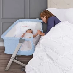 Dream On Me Skylar Bassinet And Bedside Sleeper - Blue -Child Furniture Store GUEST 4c517770 4e5a 495a 8409 50915415a06e