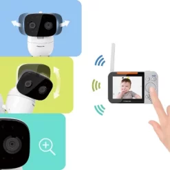 Panasonic Extra Long Range Video Baby Monitor 3.5" - KX-HN4001W -Child Furniture Store GUEST 4ea5cb54 c0ae 4ac8 999d a5dba4f3768e