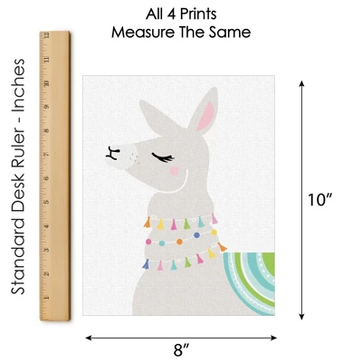 Big Dot Of Happiness Whole Llama Fun - Unframed Llama Fiesta Nursery And Kids Room Linen Paper Wall Art - Set Of 4 - Artisms - 8 X 10 Inches 6 Big Dot Of Happiness Whole Llama Fun - Unframed Llama Fiesta Nursery And Kids Room Linen Paper Wall Art - Set Of 4 - Artisms - 8 X 10 Inches - Image 4