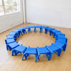 ECR4Kids Linking Stools, Children's Stackable Seat, Portable Floor Table, 4-Piece -Child Furniture Store GUEST 4ee9a4ba e677 4be2 ba75 243aef49e562