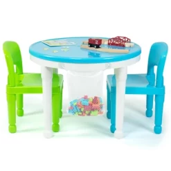 3pc Kids' 2 In 1 Round Activity Table With Chairs - Humble Crew 13 3pc Kids' 2 In 1 Round Activity Table With Chairs - Humble Crew -Child Furniture Store GUEST 50c53ada 740d 4583 bc4b a3ca4cbf68d5