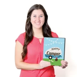 Big Dot Of Happiness Happy Camper - Nursery Wall Art, Kids Room Decor And Camping Home Decorations - Gift Ideas - 7.5 X 10 - Set Of 3 Prints -Child Furniture Store GUEST 50c90e42 49e6 4af2 9f95 d1263acd54f5