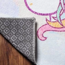 Unicorn Rainbow Colorful Kids Playroom Nursery Washable Indoor Area Rug By Blue Nile Mills -Child Furniture Store GUEST 51dc2c3d 074f 4c82 88ad 0c6d902becbf