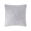 Teen Luxe Fur With Silver Sequin Throw Pillow Gray - Makers Collective