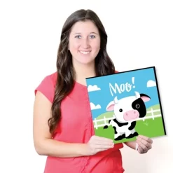 Big Dot Of Happiness Farm Animals - Barnyard Kids Home Decor - 11 X 11 Inches Nursery Wall Art - Set Of 4 Prints For Baby's Room -Child Furniture Store GUEST 520ece00 8613 486c b774 30d95ab42b88